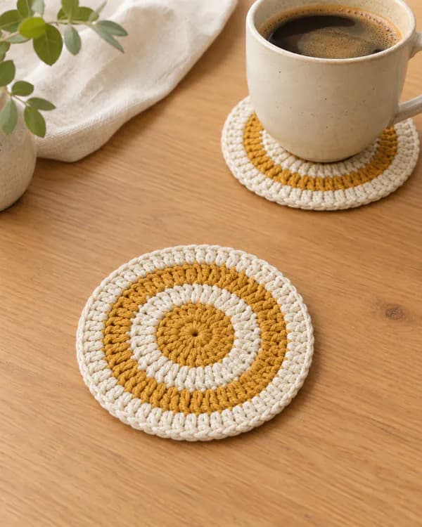 Immagine illustrativa: Sottobicchiere tondo bicolore